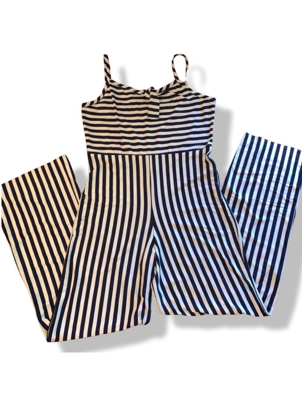 Pinc Premium Blue and White Pants Romper